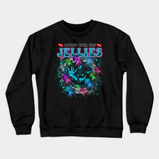 Dive with Jellies Crewneck Sweatshirt